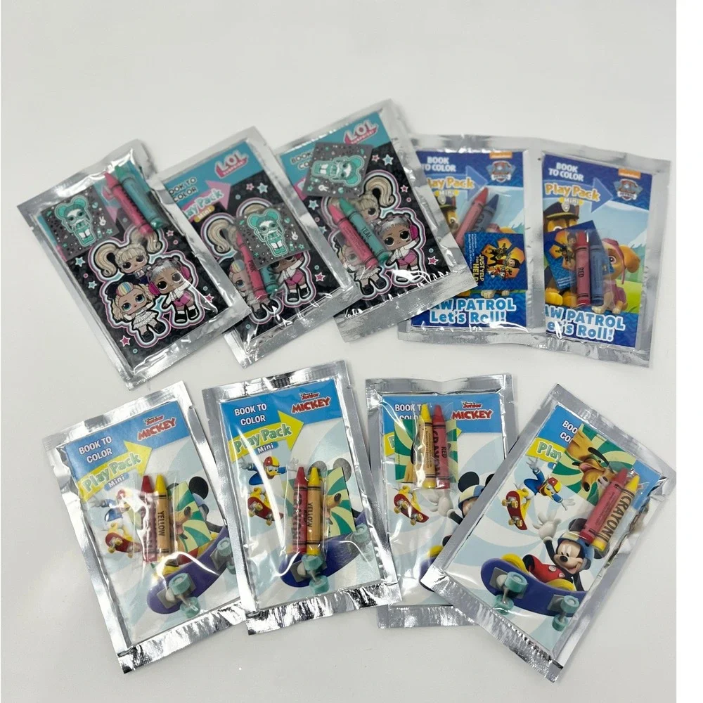 Play Pack Grab & Go Pack Of 9‎ Crayons Color Book Mickey LOL Paw Patrol